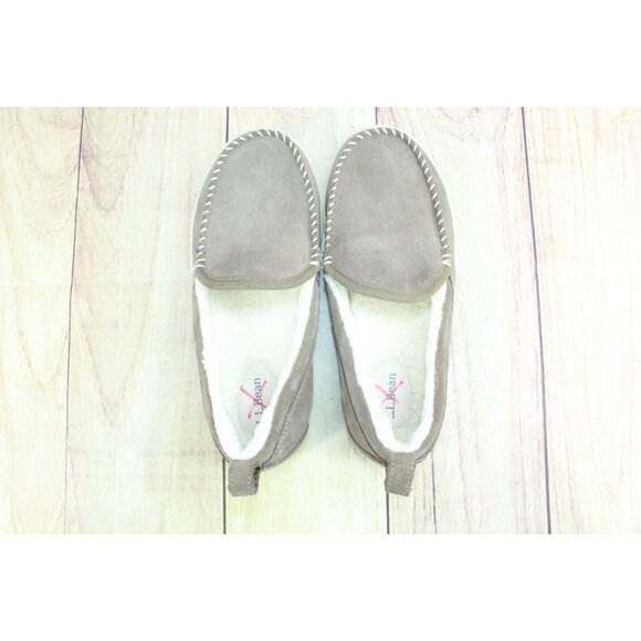 LL Bean Mountain Slippers Moccasin Dark Cement Size 8 M - Picture 7 of 9